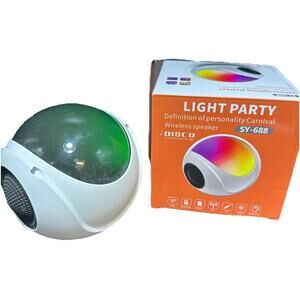 White party wireless speaker Radio, Aux, No Remote Bluetooth Tf Card USB {N}￼
